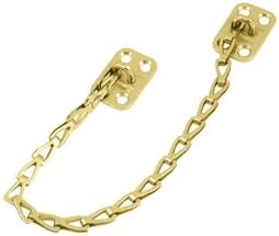 MG-S 12-Inch Long Transom Chain for Windows & Doors (Polished Brass)