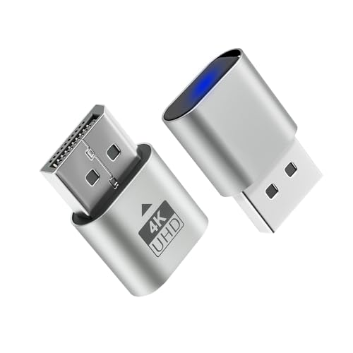 Emulador de pantalla virtual DP Dummy Plug Duttek 4K para solucionar errores de GPU