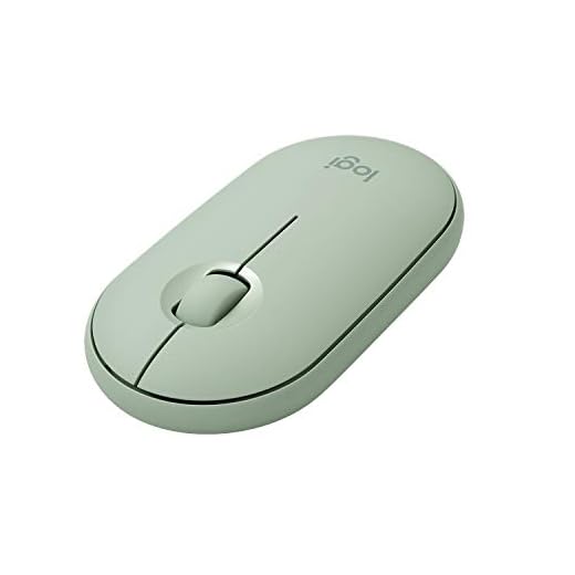 Logitech Pebble – trådlös mus med Bluetooth eller 2,4 GHz-mottagare. En tyst, smal datormus med tyst klick för bärbara dator, Notebook, iPad, PC, Mac och Chromebook - Grön