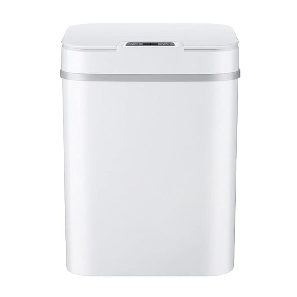 Smart Sensor Trash Can, Fully Automatic Household with Cover 12L Capacity Charging Mode Sealed and Waterproof Design Electric Waste Basket