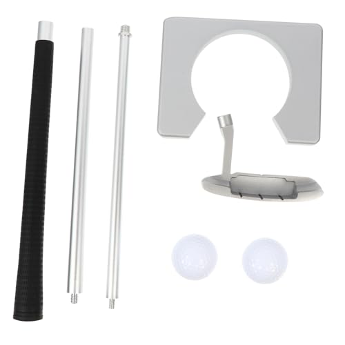 EXAOMBLE 1set Folding Golf Putter Detachable Section Rod for Portable Practice Training Equipment for Golf Enthusiasts Sturdy Design for Indoor and Outdoor Use