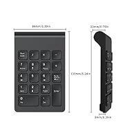 cimetech Tragbarer Mini-Ziffernblock 2,4 GHz, 18 Tasten, USB-Empfänger – Ansicht 5