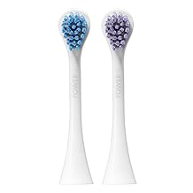 Curaprox Hydrosonic Brush Heads Power Duo for Healthy Gums, Braces & Implants | Gentle Yet Powerful Sonic Cleaning | 2-Pack | Compatible with All Curaprox Sonic Models | Swiss Made