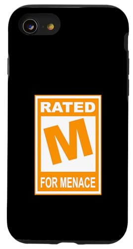 �I�����W�J���[ M For Menace �I�����W�O���t�B�b�N �X�}�z�P�[�X iPhone SE (2020) / 7 / 8 �p