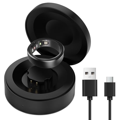 Charger case for RingConn Gen 1/2 Smart Ring Compartment Small Portable Charger for Smart Ring with Magnetic Charging Port - Size 14(2.75-2.89in