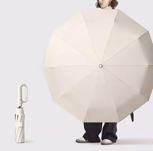 Image of Owme UV Umbrella for Women, Mini Folding Portable 3-Fold Umbrellas | Manually Open & Close for Rain and Sun Protection, Anti-Slip Handle | Windproof Umbrlla | Chata for Rain for Men