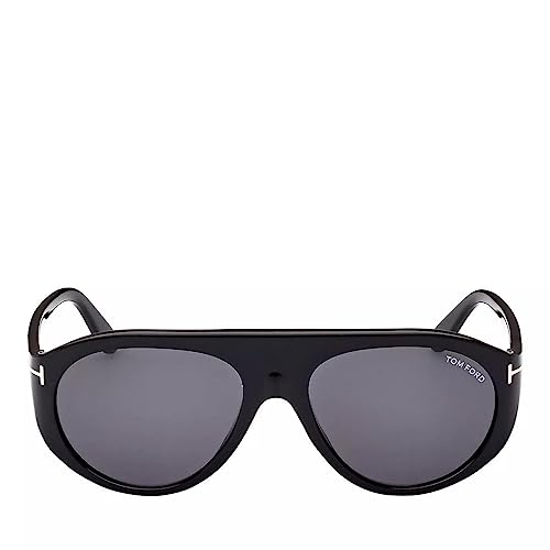Image of Tom Ford REX-02 FT 1001 Shiny Black /Dark Grey 57 /17 /135 men Sunglasses