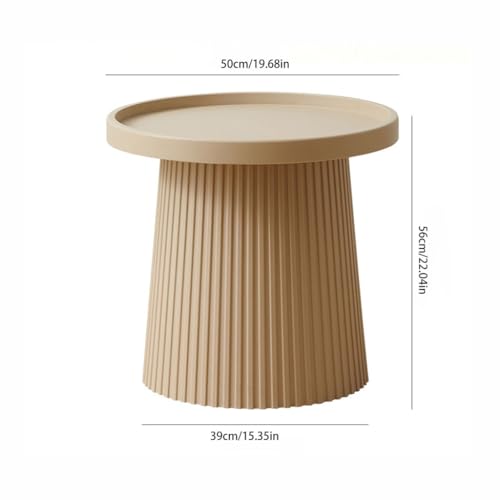 Table basse ronde salon design moderne et petite table d'appoint