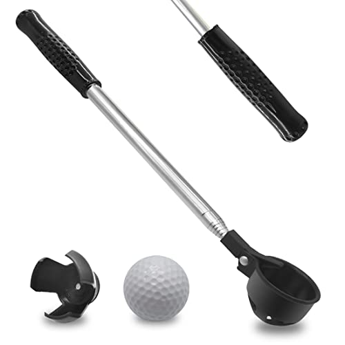 SPEENSUN Golfball-Retriever, Golfball-Retriever, teleskopisch, max. 2,4 m, tragbarer Edelstahlball-Retriever-Werkzeug, Golfball-Picker für Putter, Golf-Zubehör, Geschenke für Männer und Frauen Cover