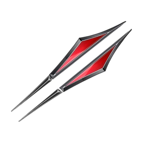 Ravem 2pcs Coche Insignia Pegatina para Chevrolet Colorado/Silverado/Silverado HD/Silverado EV,Impermeable 3D Logo Car Styling Emblema Lateral Coche Coche Carrocería Tuning Accesorios,C