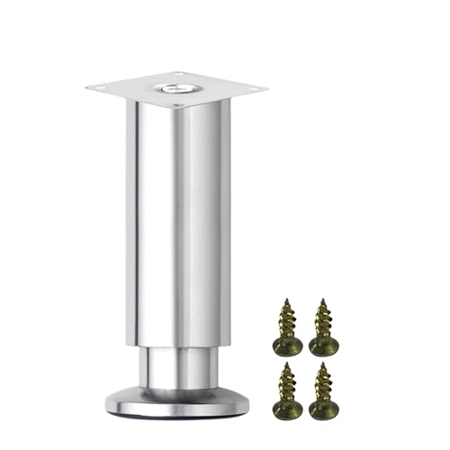 Patas de cama ajustables en altura, patas de metal para muebles, fáciles de instalar, patas de muebles modernas, resistentes y ajustables