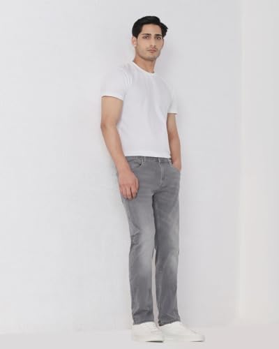 Image of MUFTI Grey Super Slim Fit Jeans