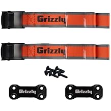 Grizzly Tie Down Kit | Grizzly and Kenai Cooler Accessory | Easy- Adjustable Buckles | Blaze Orange and Lunar Green
