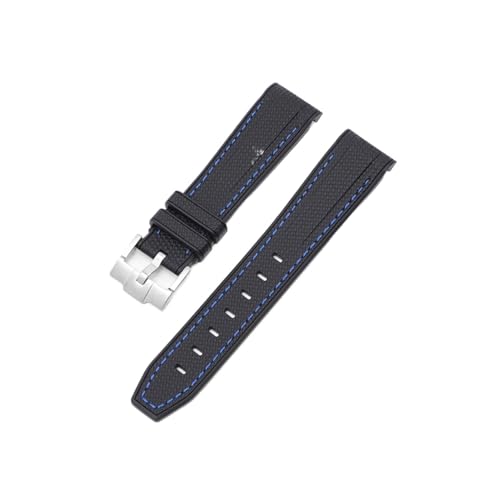 [LOKLNEYK] 20mm�A�[�N�V���J�Q���x���g�ɓK������Swatch X Omega�A�����f���r���v�x���g(Black-blue)