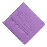Anneome Soporte De Documentos De Registro y Seguro De Automóvil Pu Organizador Elegante y Práctico Para Documentación De Vehículo Para Ocasiones Especiales