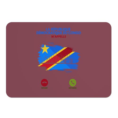 Sets de table en liège Le Congo RDC : napperons rouges grand format élégants