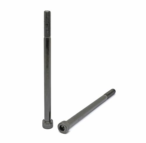 Image of iexcell 4 Pcs M10 x 160mm Partially Threaded Thread Pitch 1.5 mm Alloy Steel 12.9 Grade Hex Socket Head Cap Screws Bolts Kit, Black Oxide Finish