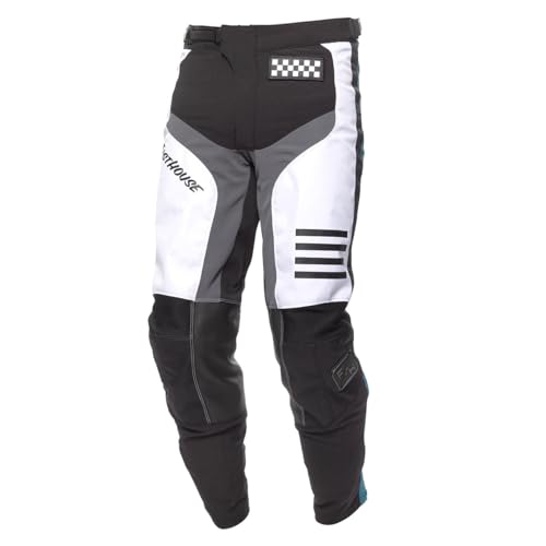 FASTHOUSE Calça Mod Grindhouse, Branco/preto/marinho, 40