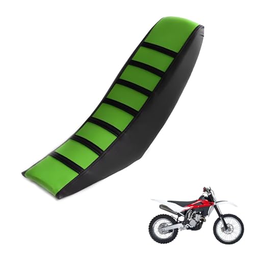generisch sitzbankbezug Motorrad kompatibel mit Husqvarna TXC 310 2011-2012,Sonnenschutz und Anti-Rutsch,Motorradzubehörsitzbankbezug Motorrad (Black Green)