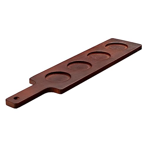 Libbey Glassware 96381 Wood Beer Flight Serving Paddle, 16-7/8