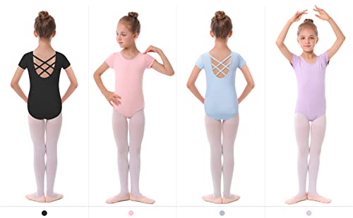 MdnMd Girls Toddler Leotards for Dance Ballet Gymnastic Outfits Classic Basic Leotard