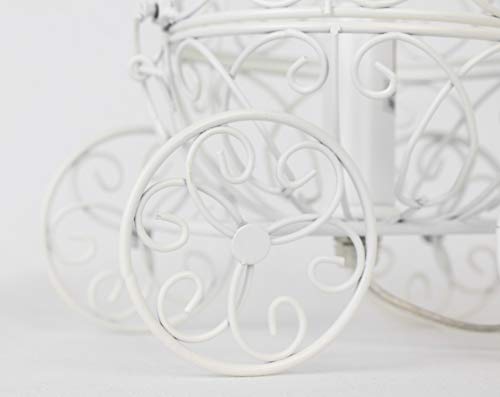 Grandview Gallery Princess Table Lamp - Pretty Carriage Lamp For Little Girls Fairy Tale Or Cinderella Themed Bedroom, Matte Snowy White #TOP3