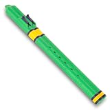 BaFlute Native American Style Drone Flute, Key of A 432hz, Double Chamber Drone Flute, 3D Printed, 90's Vibe (Green)