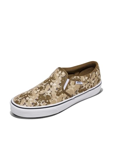 Vans Men's Asher Slip-on Shoes, Alien Skull Camo, 9