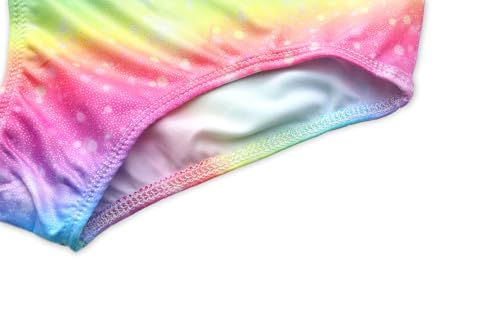 Image of iLover Girls Sparkle One Piece Swimsuits Crossback Swimwear Beach Bathing Suit with Adjustable Strap 4-10 Years