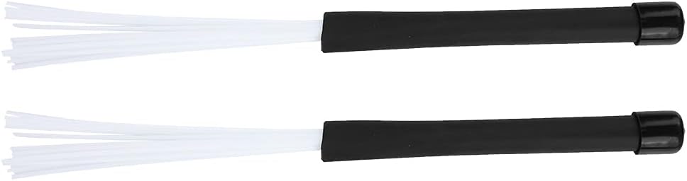 Snare Drum Brushes, Brush Drum Sticks Retractable Rubber Handle Comfortable Grip for Percussion Instruments