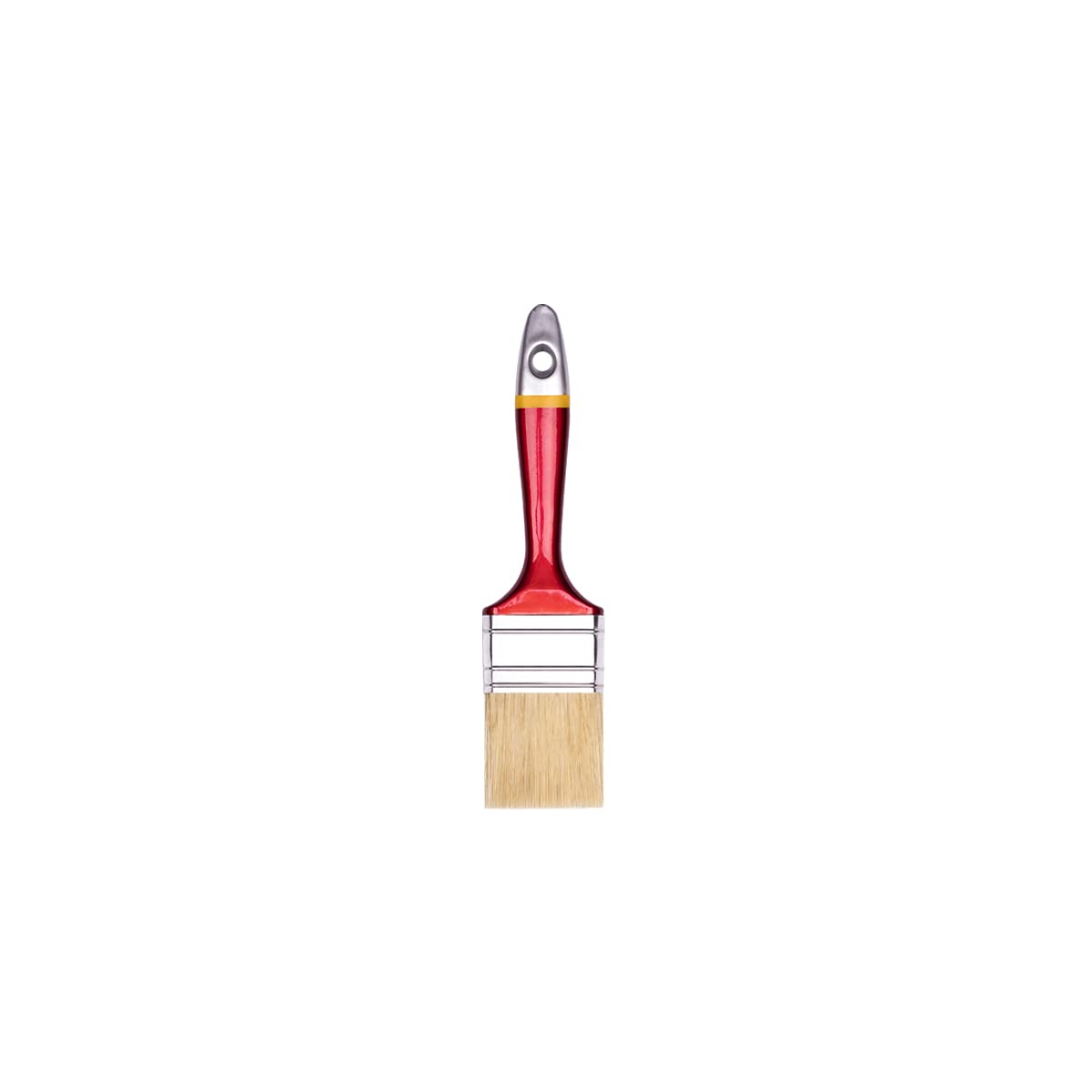 HARDY WORKING TOOLS Flachpinsel-Set 5-teilig, 1 Stück – 25, 35, 50, 60, 75 mm Breite, Malerpinsel Set mit Holzgriff, Lackpinsel Serie *33*, 5PCS, Pinselset A0283-050100 Rot