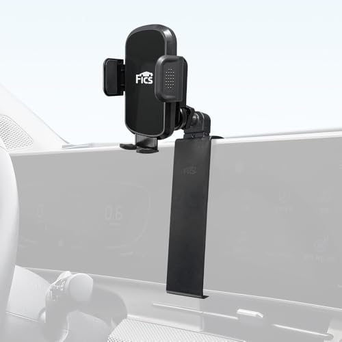 FICS Car Phone Holder for Kia Sportage 2023 2024 2025 with 12.3” Digital Cluster – Custom-Fit Mount for Seamless Integration, Interior Accessories for Navigation, No Adhesive or Tools Required