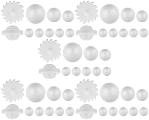 STOBOK 5 Sets Solar System Model Foam Ball Kit White Foam Ball Unfinished Polystyrene Spheres Ball Modeling Outer Space