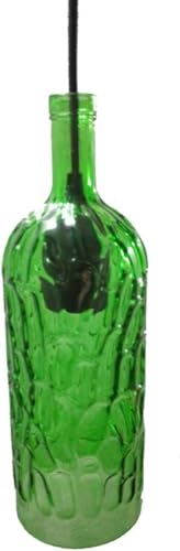 Lampe pendante en verre coloré vert au design nordique moderne