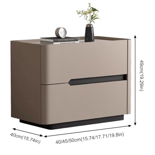 Table de chevet en bois compacte pour optimiser le rangement du lit