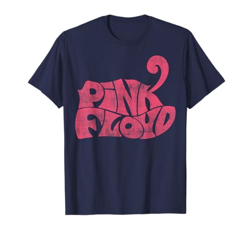 Oficial Pink Floyd Logo Retro Band Rock Progresivo Música Camiseta