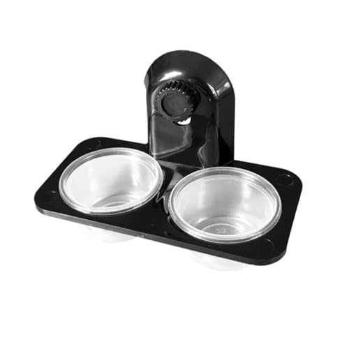 SUPVOX Cuenco Doble para Reptiles Alimentador Plástico Transparente Duradero para Tortugas y Pequeños Reptiles Comedero Multifuncional para Agua y Comida Suministros para Mascotas