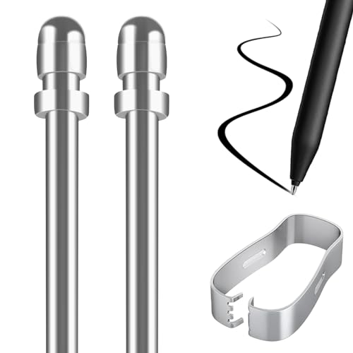 Paiholy No Wear Out Titanium Alloy Replacement Marker Tips for Remarkable 2, Smooth Precise Remarkable 2 Pen Tips with Installation Tool, Universal Fit BOOX Pen,iReader,Lamy AL-Star Digital Pen,2 Pcs