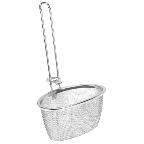 SHOWERORO Stainless Steel Colander Spoons Multi-Purpose Strainer Scoops for Cooking Hanging Kitchen Tools for Skimming and Sieving