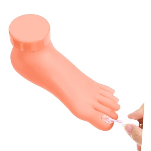 VALICLUD Manichino Piede per Nail Art di Pratica Unghie Finte, Strumento di Formazione Leggero ed Elastico per Esercizi di Manicure Professionale