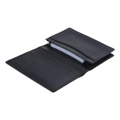 Men's Expandable Black Leather Credit Card Holder Wallet for Business Cards2