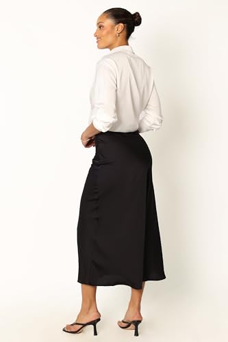 Image of Petal & Pup Women's Nellie Satin Midi Skirt