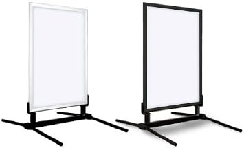 MDI WindMaster Curb Sign Stand, Color=Silver