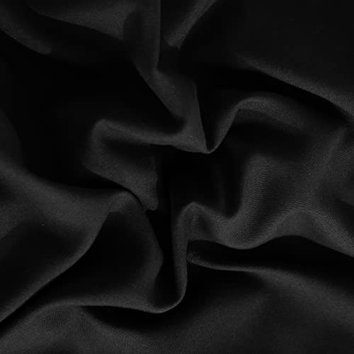 Image of NTBAY Queen Duvet Cover Set, 1 Duvet Cover and 2 Pillow Shams, Soft Brushed Microfiber Comforter Cover with Zipper Closure, Black