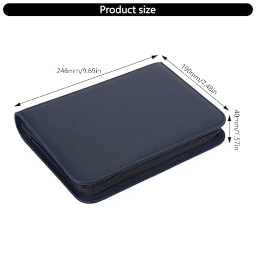 Álbum de tarjetas con cremallera organizador de tarjetas de juego de 160 cartas 6