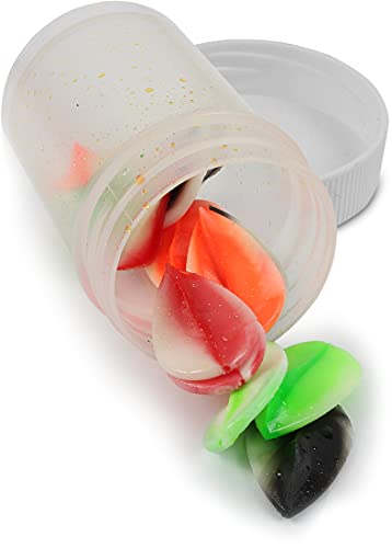 Storfisk fishing & more Set of 12 Rotational Fishing Bait Lures for Trout Propeller Soft Rubber Flavoured in Tin Colour Mix 4 (Chewing Gum) Storfisk fishing & more Set of 12 Rotational Fishing Bait Lures for Trout Propeller Soft Rubber Flavoured in Tin Colour Mix 4 (Chewing Gum)