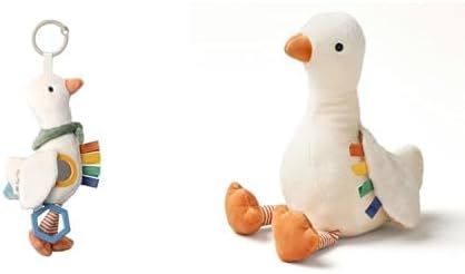 Itzy Ritzy Goose Bundle - Includes Goose Car Seat Toy & Goose Plush Toy