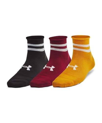 UNDER ARMOUR(アンダーアーマー) トレーニングソックスUAエッセンシャル ノベルティ クオーター ソックス (3足セット)レディース