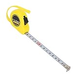★ 【GARANTÍA DE CALIDAD】 ★ Esta cinta métrica está hecha de acero inoxidable de alta calidad, alta dureza y durabilidad. La carcasa duradera de alto impacto resiste la abrasión y el uso repetido, cumple con los requisitos del uso del sitio de carpintería.
