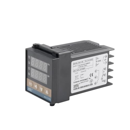 Controlador de temperatura PID digital REX-C100 termostato industrial tipo K con salida SSR 3